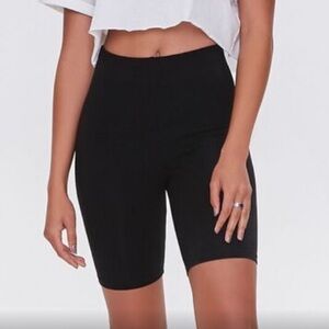Zenana Outfitters Black Premium Cotton Athletic Black Biker Shorts‎ Medium NWT